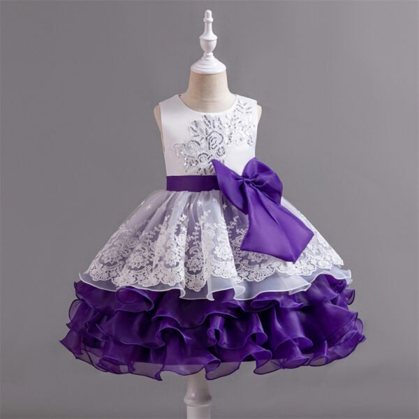 Tutu Vestido de Niña con Detalle Moño TQE001