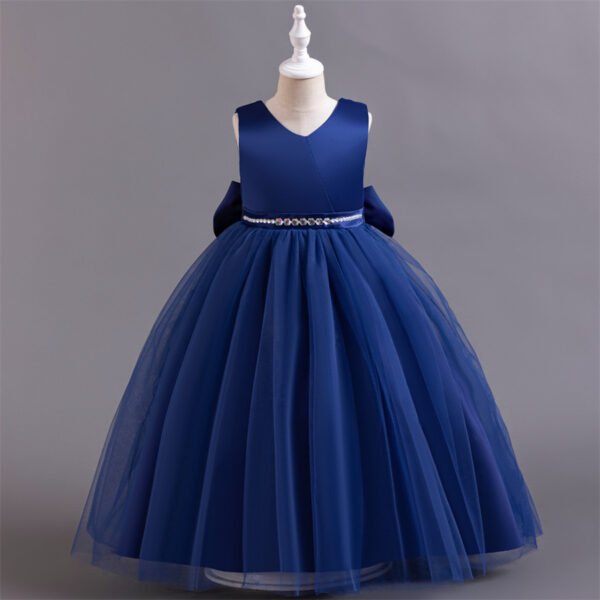 Vestido Gasa Falda Larga de Niña TQE003