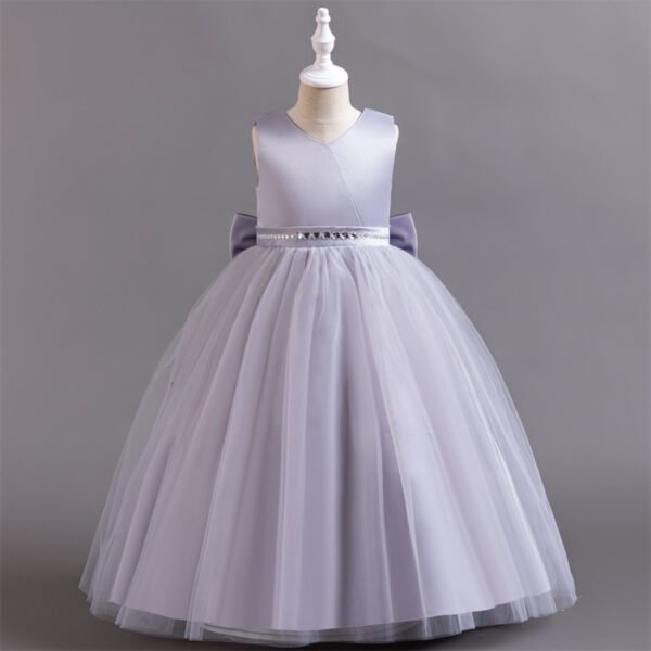Vestido Gasa Falda Larga de Niña TQE003
