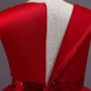 Vestido Falda Larga de Niña con Flor de Gasa TQE005
