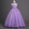 Vestido Princesa de Gasa Larga a Suelo para Primera Comunion TQE006