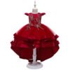 Elegante Falda Hasta Suelo Vestido Niña con Mangas Voladoras TQE009