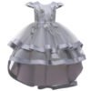 Elegante Falda Hasta Suelo Vestido Niña con Mangas Voladoras TQE009