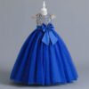 Vestido Niña Falda de Gasa con Mangas Voladoras TQE013