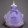 Flor de COlores Falda Hasta Suelo Vestido Niña TQE016