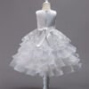 Brillante Piedras Vestido Niña para Bautizo TQE017