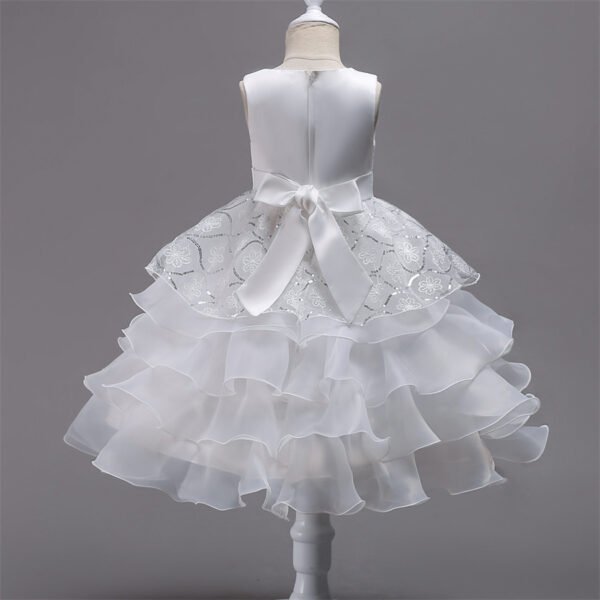 Brillante Piedras Vestido Niña para Bautizo TQE017