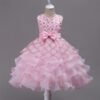 Brillante Piedras Vestido Niña para Bautizo TQE017