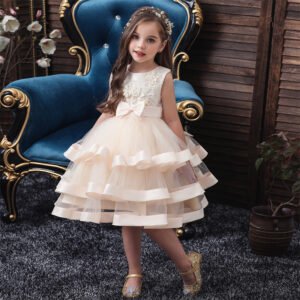Clasico Vestido Falda de Niña TQE018