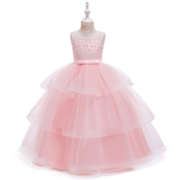 Elegante Vestido Falda Larga de Niña TQE019