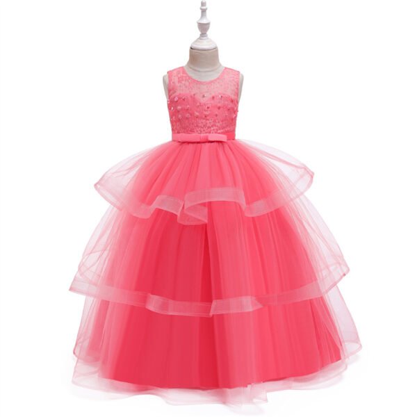 Elegante Vestido Falda Larga de Niña TQE019