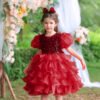 Tutu Vestido Niña Con Mangas Abullonadas TQE022