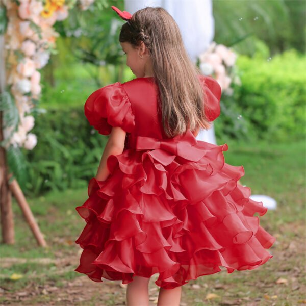 Tutu Vestido Niña Con Mangas Abullonadas TQE022