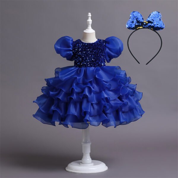 Tutu Vestido Niña Con Mangas Abullonadas TQE022