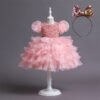 Tutu Vestido Niña Con Mangas Abullonadas TQE022