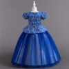 Estilo Traje Vestido Niña Falda Larga TQE023