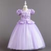 Estilo Traje Vestido Niña Falda Larga TQE023