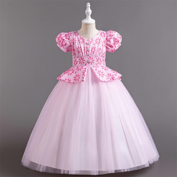 Estilo Traje Vestido Niña Falda Larga TQE023