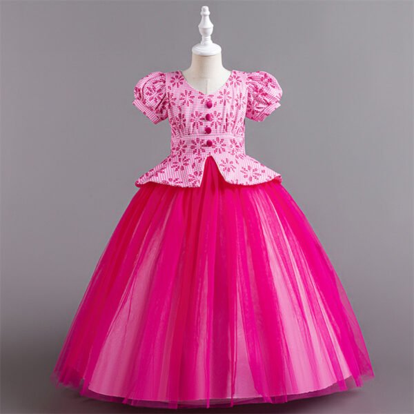 Estilo Traje Vestido Niña Falda Larga TQE023