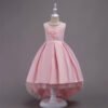 Vestido Falda de Raso Hasta Suelo de Niña TQE025