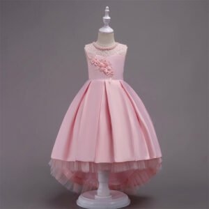 Vestido Falda de Raso Hasta Suelo de Niña TQE025