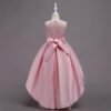 Vestido Falda de Raso Hasta Suelo de Niña TQE025