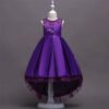 Vestido Falda de Raso Hasta Suelo de Niña TQE025