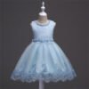 Bordo Encaje Vestido Niña para Bautizo TQE026
