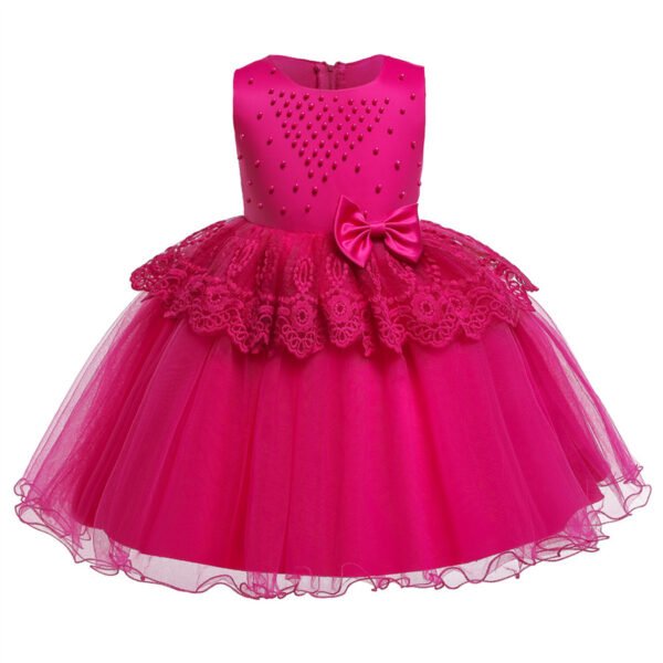 Perla Vestido Falda de Niña para Bautizo TQE029