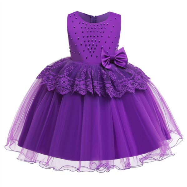 Perla Vestido Falda de Niña para Bautizo TQE029