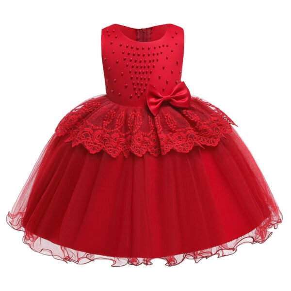 Perla Vestido Falda de Niña para Bautizo TQE029