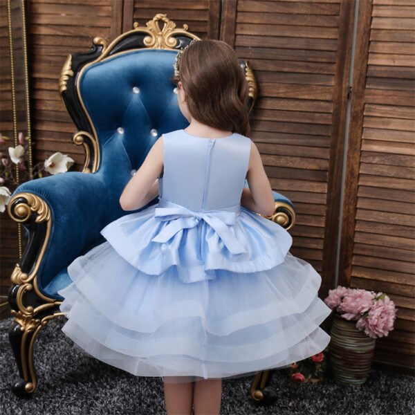 Clasico Estilo Flor Vestido Falda de Niña TQE030