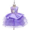 Clasico Estilo Flor Vestido Falda de Niña TQE030