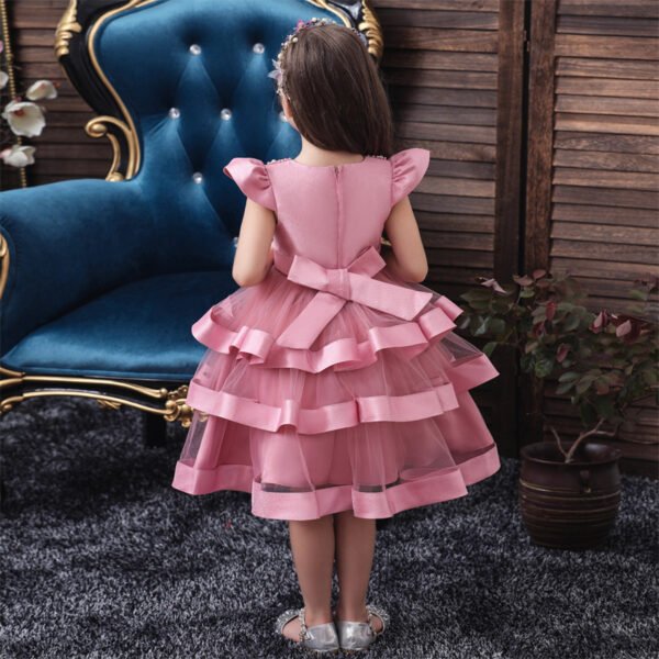 Vestido Falda de Niña con Mangas Voladoras TQE031