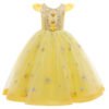 Vestido Niña Falda Larga Bordado de Encaje TQE032