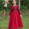 Falda Larga Lentejuelas Vestido Niña TQE036