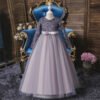 Falda Larga Lentejuelas Vestido Niña TQE036