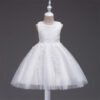 Encaje de Flor Vestido Falda de Niña para BautizoTQE037