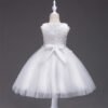 Encaje de Flor Vestido Falda de Niña para BautizoTQE037