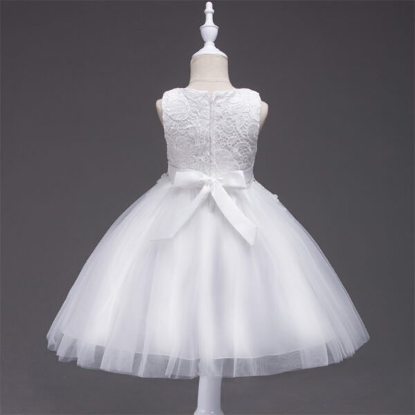 Encaje de Flor Vestido Falda de Niña para BautizoTQE037