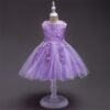 Encaje de Flor Vestido Falda de Niña para BautizoTQE037