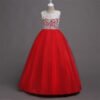 Encaje Vestido Falda Larga de Niña TQE041