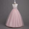 Encaje Vestido Falda Larga de Niña TQE041