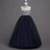 Encaje Vestido Falda Larga de Niña TQE041