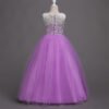 Encaje Vestido Falda Larga de Niña TQE041