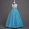 Encaje Vestido Falda Larga de Niña TQE041
