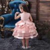 Vestido Falda de Niña Encima con Bordados Especiales TQE047