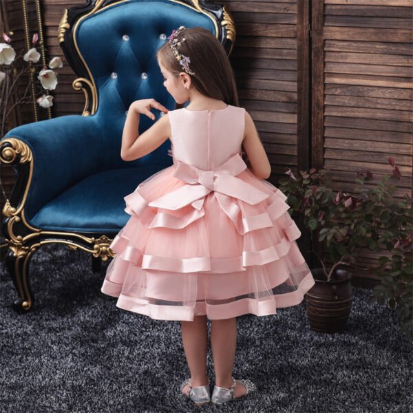 Vestido Falda de Niña Encima con Bordados Especiales TQE047