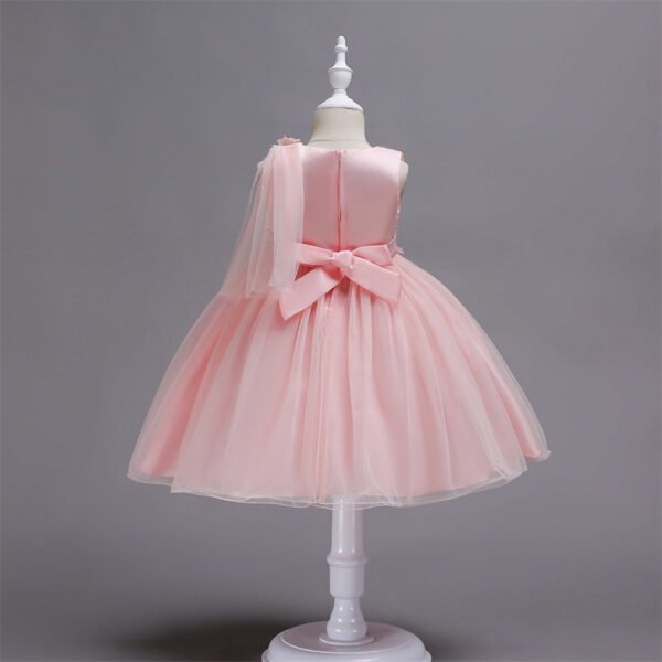 Vestido Niña Con Hombros Inclinados TQE048