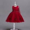 Vestido Niña Con Hombros Inclinados TQE048